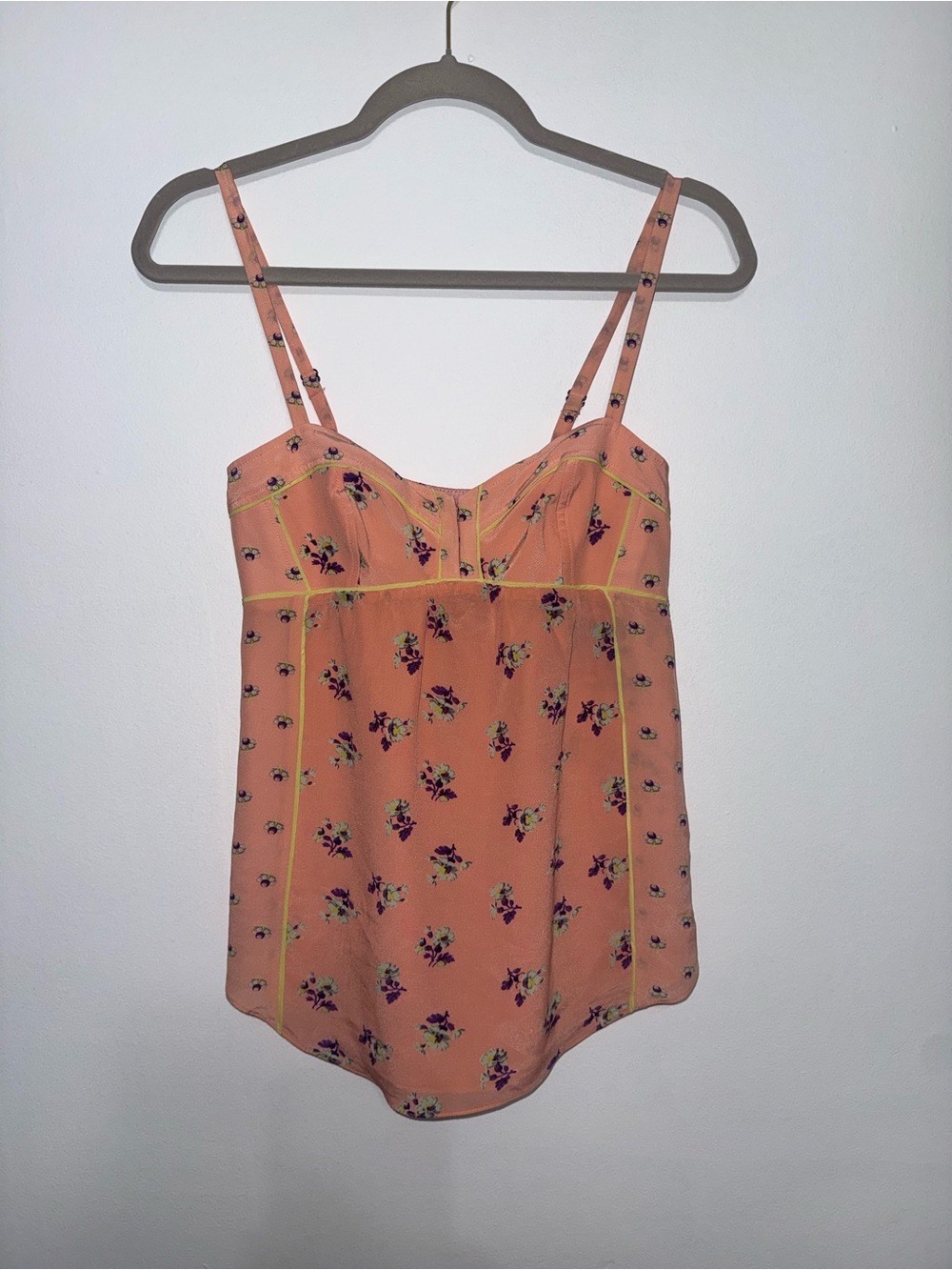 Rebecca Taylor Peach Floral Camisole